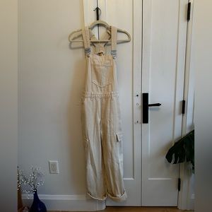 Cream overalls
